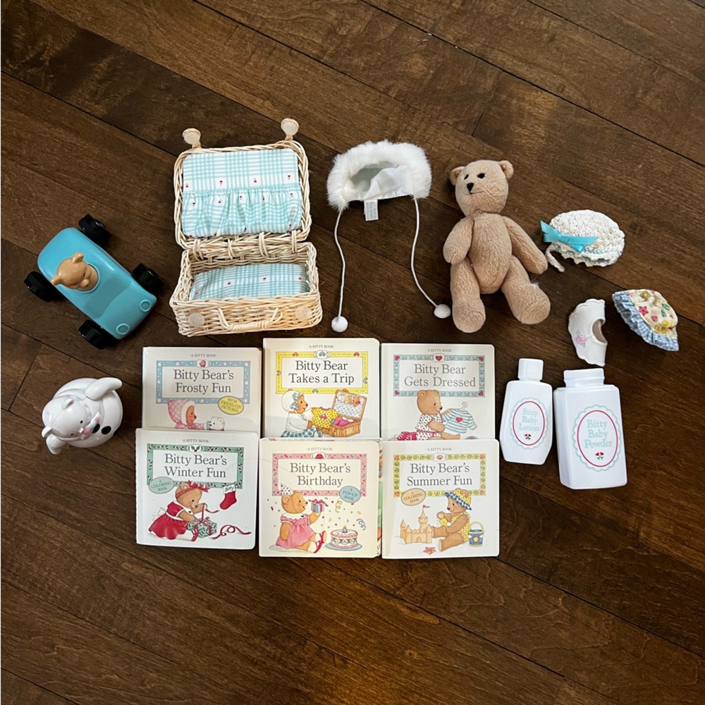 1990s vintage American girl bitty bear set